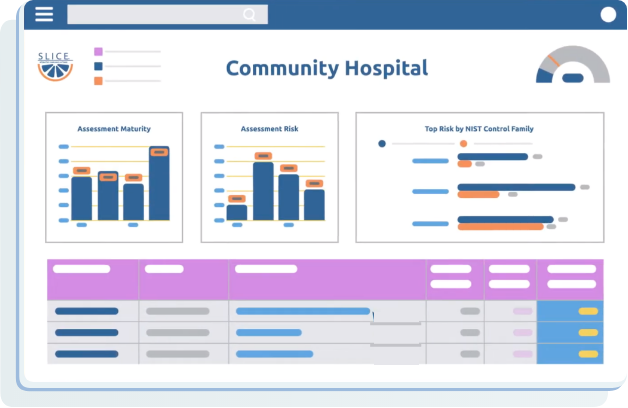 BlueOrange Compliance - Slice Dashboard Analysis Graphic